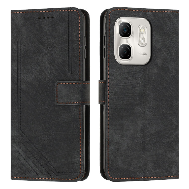 Skin Feel Stripe Pattern Leather Phone Case with Lanyard, For Infinix Note 50 Pro+, For Infinix Note 50 4G / 50 Pro 4G, For Infinix Hot 50 Pro 4G, For Infinix Hot 50i