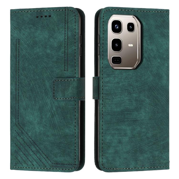 Skin Feel Stripe Pattern Leather Phone Case with Lanyard, For Infinix Note 50 Pro+, For Infinix Note 50 4G / 50 Pro 4G, For Infinix Hot 50 Pro 4G, For Infinix Hot 50i