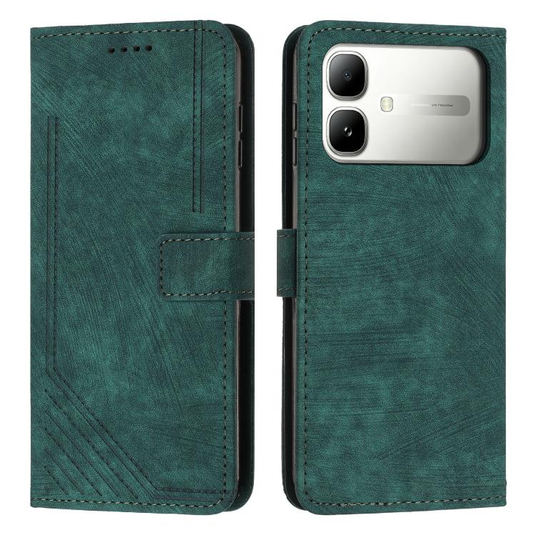 Skin Feel Stripe Pattern Leather Phone Case with Lanyard, For Infinix Hot 70 5G, For Infinix Note Edge 5G, For Infinix Smart 20 4G, For Infinix Note 60 / 60 Pro 5G