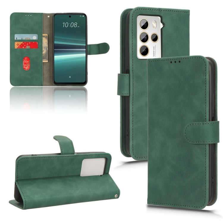 Skin Feel Magnetic Flip Leather Phone Case, For HTC U24 Pro, For HTC U23 Pro