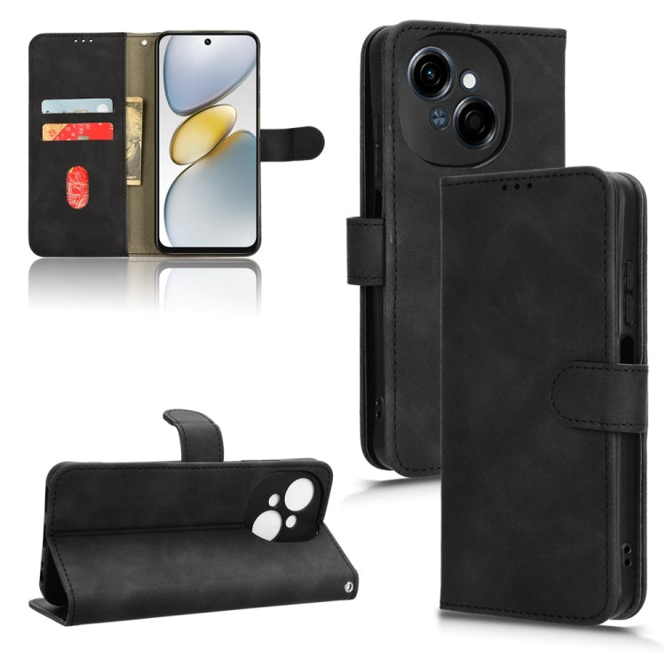 Skin Feel Magnetic Flip Leather Phone Case, For Tecno Spark Go 2025 / Spark Go 1, For Tecno Pop 9, For Tecno Spark Go 5G, For Tecno Camon 30S Pro