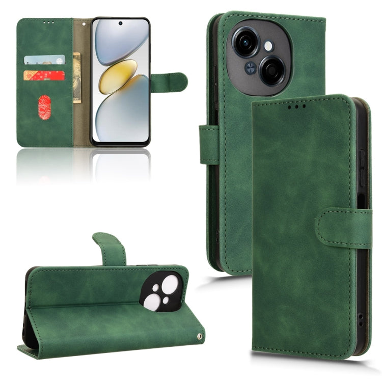 Skin Feel Magnetic Flip Leather Phone Case, For Tecno Spark Go 2025 / Spark Go 1, For Tecno Pop 9, For Tecno Spark Go 5G, For Tecno Camon 30S Pro