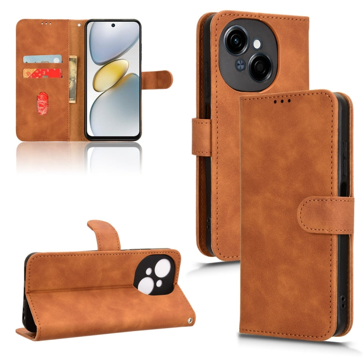 Skin Feel Magnetic Flip Leather Phone Case, For Tecno Spark Go 2025 / Spark Go 1, For Tecno Pop 9, For Tecno Spark Go 5G, For Tecno Camon 30S Pro