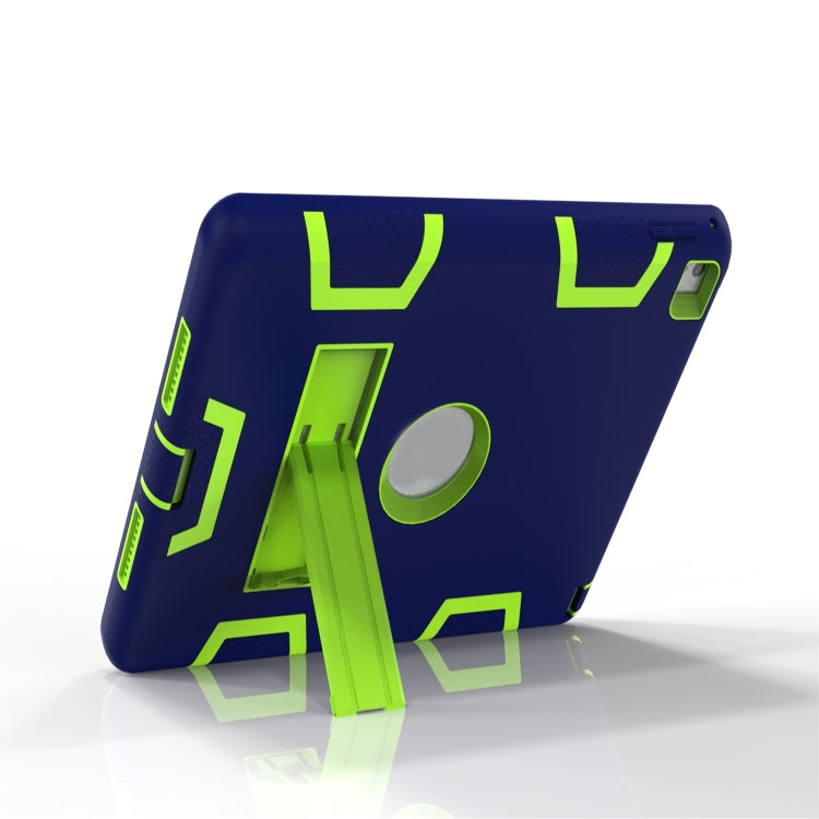 Shockproof PC + Silicone Protective Case，with Holder, For iPad 9.7(2017)