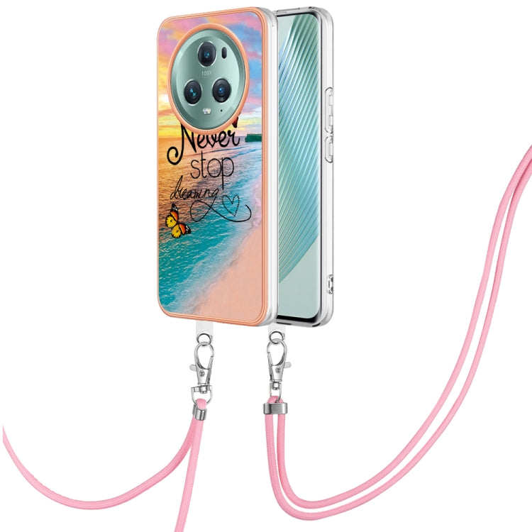 Electroplating IMD TPU Phone Case with Lanyard, For Honor 90 Lite 5G, For Honor Magic5 Pro, For Honor X6a, For Honor X8a