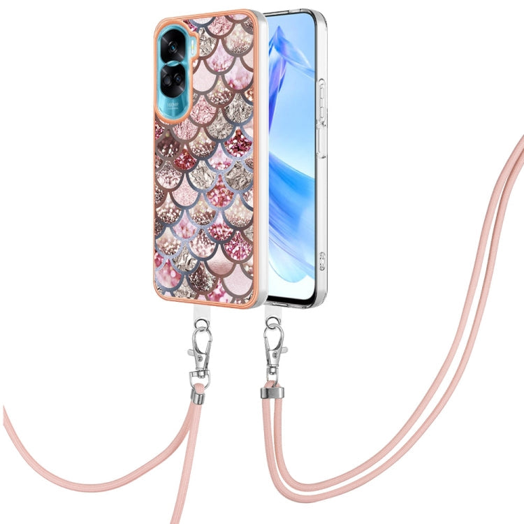 Electroplating IMD TPU Phone Case with Lanyard, For Honor 90 Lite 5G, For Honor Magic5 Pro, For Honor X6a, For Honor X8a