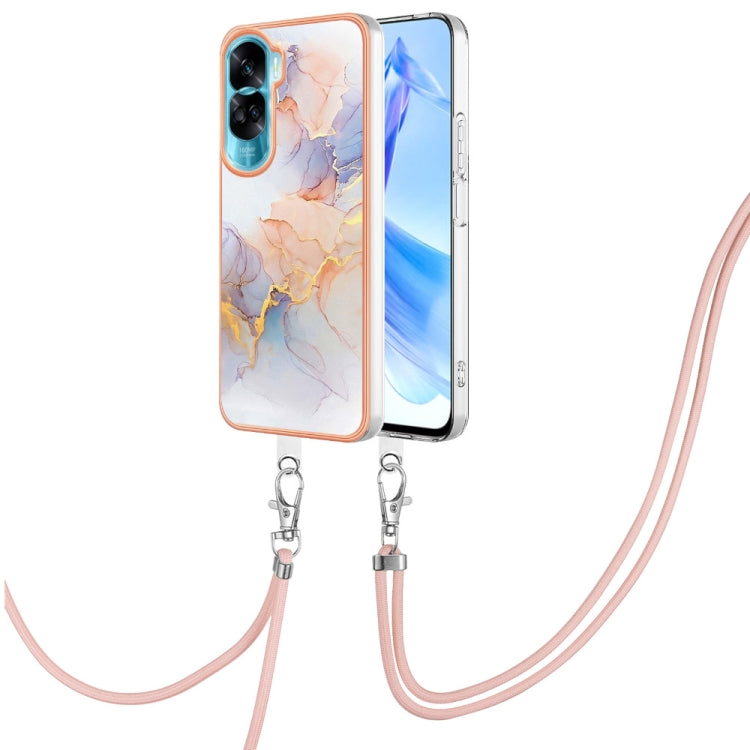 Electroplating IMD TPU Phone Case with Lanyard, For Honor 90 Lite 5G, For Honor Magic5 Pro, For Honor X6a, For Honor X8a
