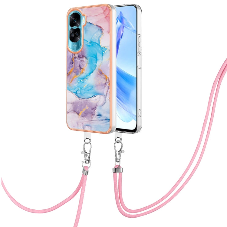 Electroplating IMD TPU Phone Case with Lanyard, For Honor 90 Lite 5G, For Honor Magic5 Pro, For Honor X6a, For Honor X8a