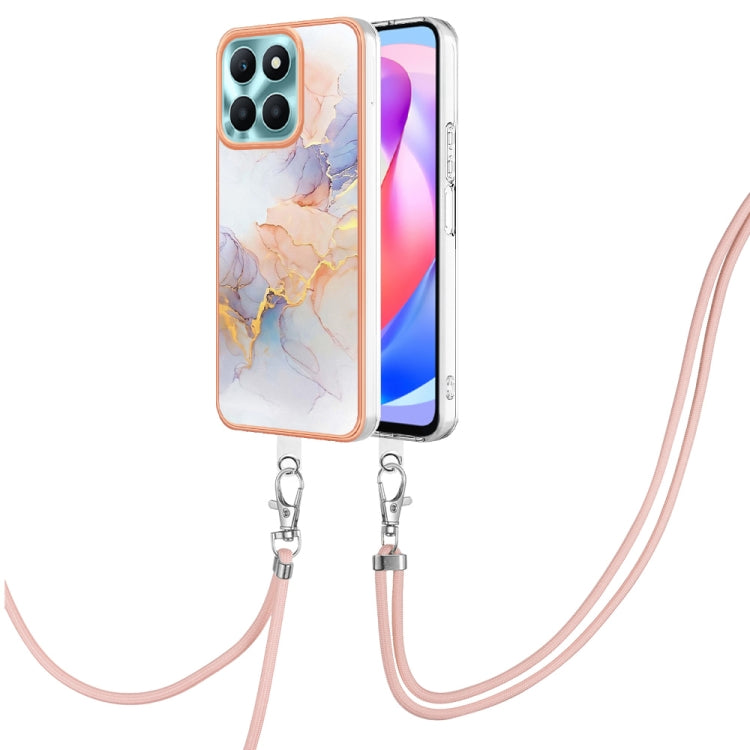 Electroplating IMD TPU Phone Case with Lanyard, For Honor 90 Lite 5G, For Honor Magic5 Pro, For Honor X6a, For Honor X8a