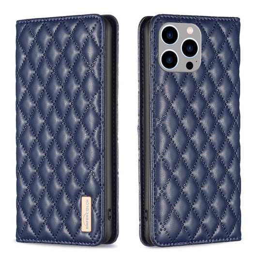 Diamond Lattice Magnetic Leather Flip Phone Case, For iPhone 15 Pro Max, For iPhone 15 Pro, For iPhone 15 Plus, For iPhone 15
