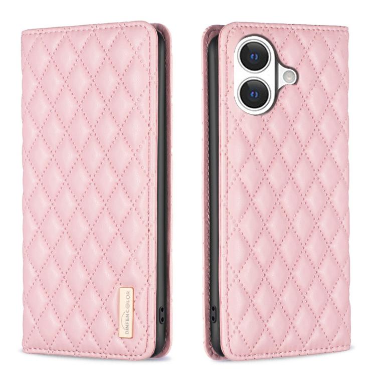 Diamond Lattice Magnetic Leather Flip Phone Case, For iPhone 17 Pro Max, For iPhone 17 Pro, For iPhone 17, For iPhone Air