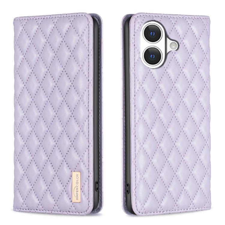Diamond Lattice Magnetic Leather Flip Phone Case, For iPhone 17 Pro Max, For iPhone 17 Pro, For iPhone 17, For iPhone Air