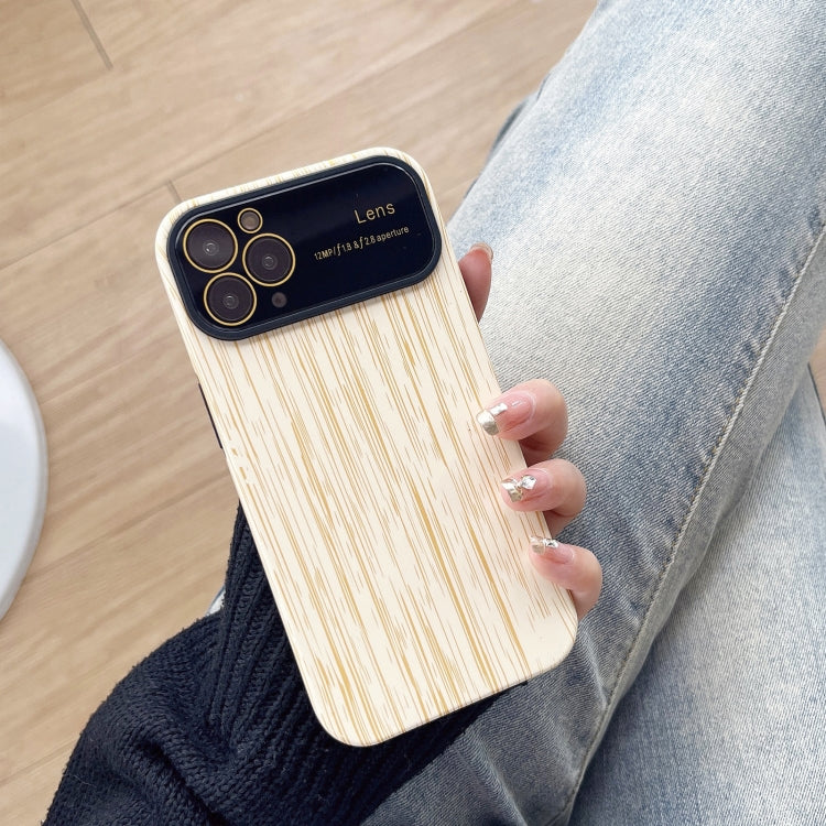 Wood Grain TPU Phone Case with Lens Film, For iPhone 11 Pro