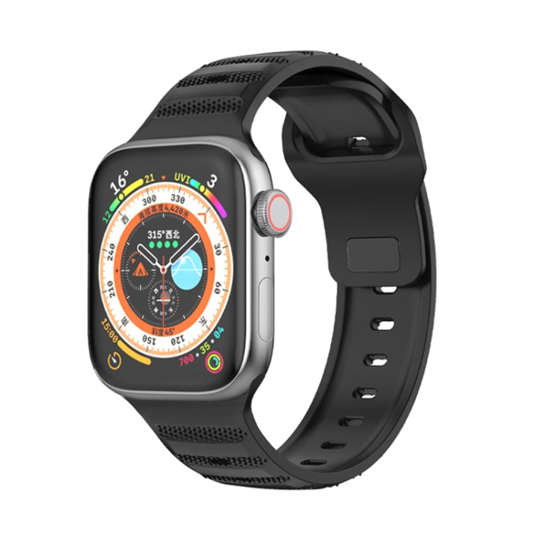 Dot Texture Fluororubber Watch Band, For Apple Watch SE 2022 44mm, For Apple Watch 9 41mm, For Apple Watch 7 41mm, For Apple Watch 7 45mm