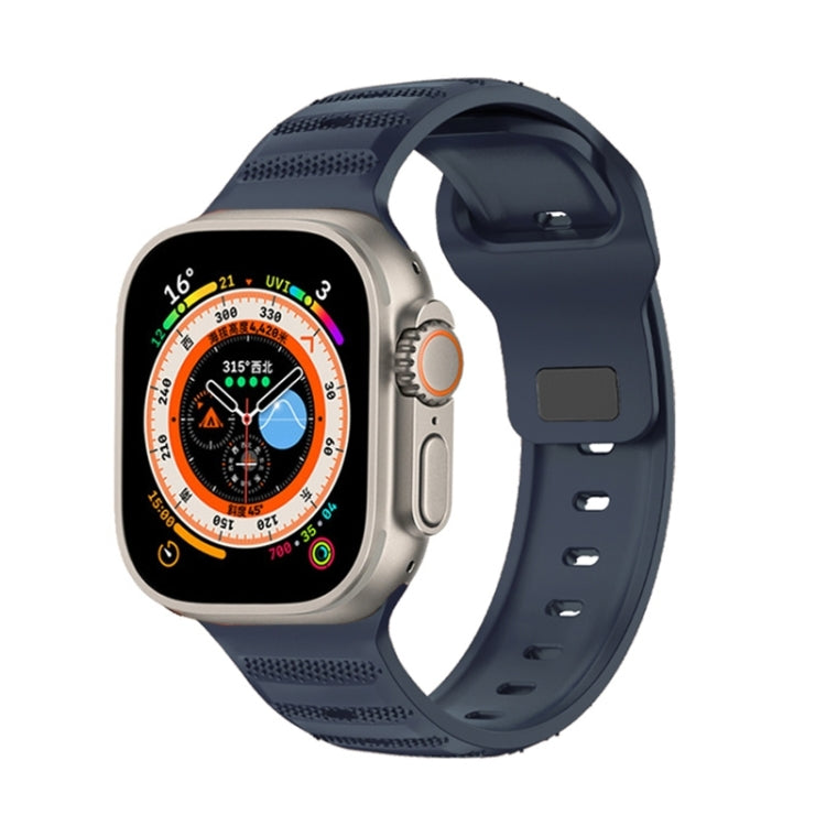 Dot Texture Fluororubber Watch Band, For Apple Watch Ultra 2 49mm, For Apple Watch 8 45mm, For Apple Watch SE 2022 40mm, For Apple Watch 9 45mm