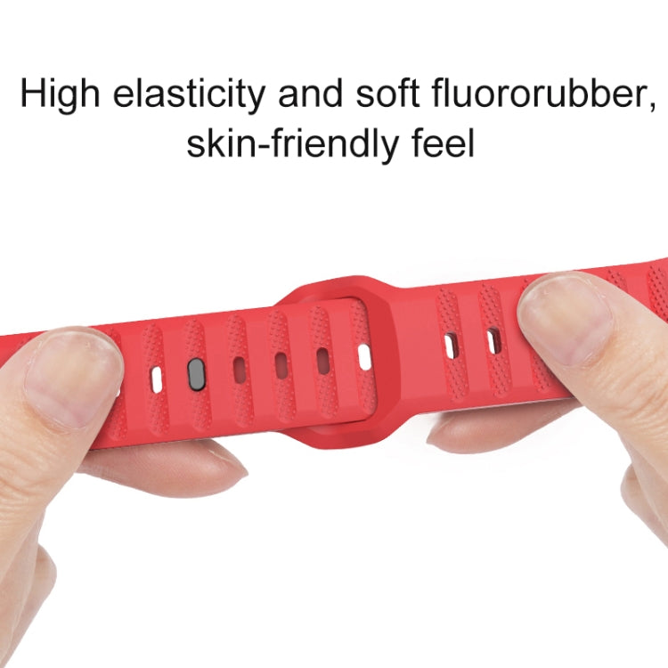 Dot Texture Fluororubber Watch Band, For Apple Watch 3 38mm, For Apple Watch 3 42mm, For Apple Watch 2 42mm, For Apple Watch 2 38mm