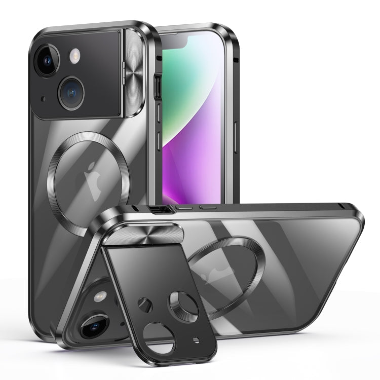 Large Window Holder MagSafe Magnetic Metal Phone Case, For iPhone 15 Pro Max, For iPhone 14, For iPhone 15 Pro, For iPhone 14 Pro, For iPhone 15