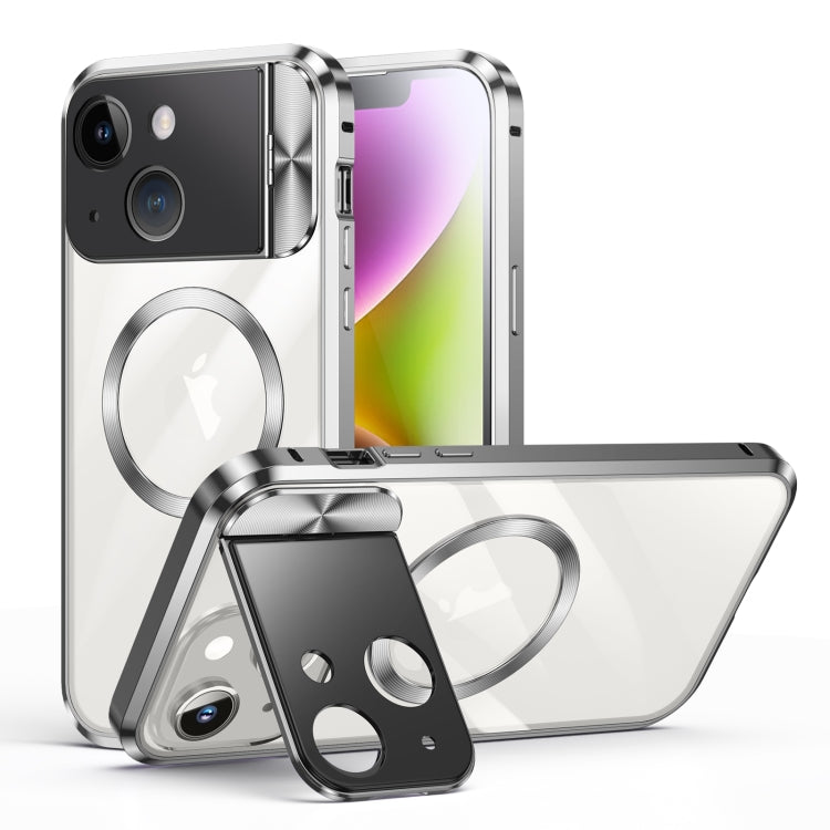 Large Window Holder MagSafe Magnetic Metal Phone Case, For iPhone 15 Pro Max, For iPhone 14, For iPhone 15 Pro, For iPhone 14 Pro, For iPhone 15
