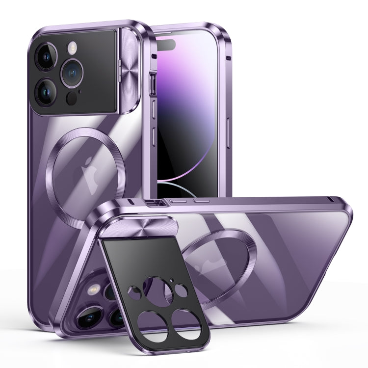 Large Window Holder MagSafe Magnetic Metal Phone Case, For iPhone 15 Pro Max, For iPhone 14, For iPhone 15 Pro, For iPhone 14 Pro, For iPhone 15