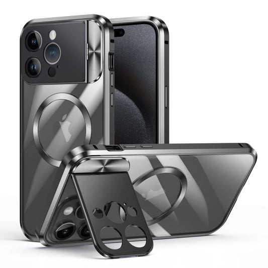 Large Window Holder MagSafe Magnetic Metal Phone Case, For iPhone 15 Pro Max, For iPhone 14, For iPhone 15 Pro, For iPhone 14 Pro, For iPhone 15