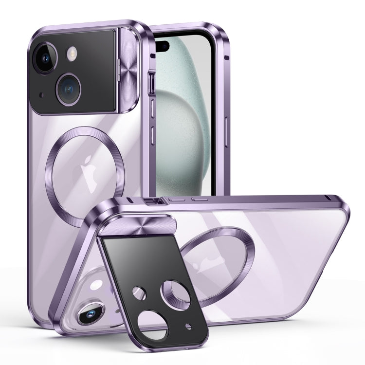 Large Window Holder MagSafe Magnetic Metal Phone Case, For iPhone 15 Pro Max, For iPhone 14, For iPhone 15 Pro, For iPhone 14 Pro, For iPhone 15