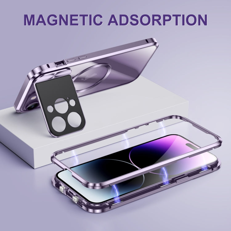 Large Window Holder MagSafe Magnetic Metal Phone Case, For iPhone 15 Pro Max, For iPhone 15 Pro, For iPhone 14, For iPhone 14 Pro, For iPhone 15