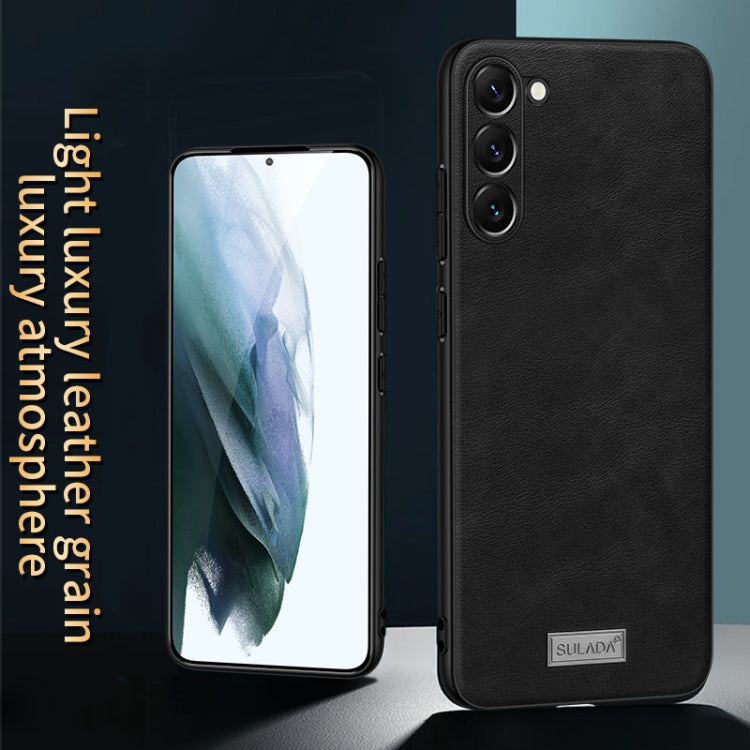 SULADA Shockproof TPU Hybrid Handmade Leather Phone Case, For Samsung Galaxy S23 5G