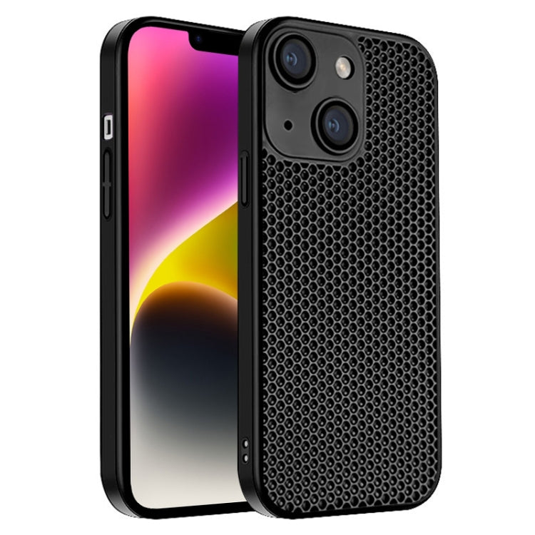 Honeycomb Radiating PC Phone Case, For iPhone 14 Plus, For iPhone 14, For iPhone 14 Pro