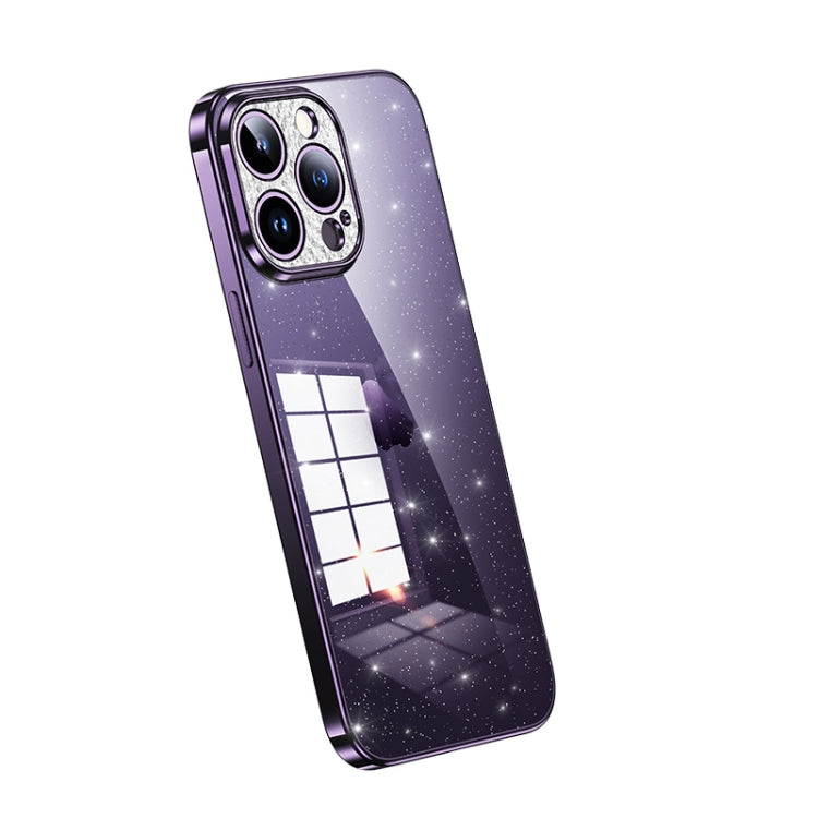 SULADA Electroplated Transparent Glittery TPU Phone Case, For iPhone 15 Pro Max, For iPhone 14 Plus, For iPhone 15 Pro, For iPhone 14, For iPhone 14 Pro, For iPhone 15 Plus