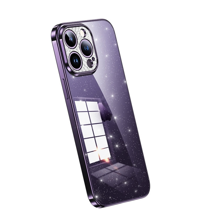 SULADA Electroplated Transparent Glittery TPU Phone Case, For iPhone 15 Pro Max, For iPhone 14 Plus, For iPhone 15 Pro, For iPhone 14, For iPhone 14 Pro, For iPhone 15 Plus