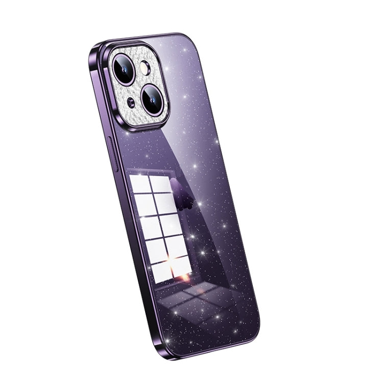 SULADA Electroplated Transparent Glittery TPU Phone Case, For iPhone 14 Plus, For iPhone 15 Pro Max, For iPhone 15 Pro, For iPhone 14, For iPhone 15 Plus, For iPhone 14 Pro