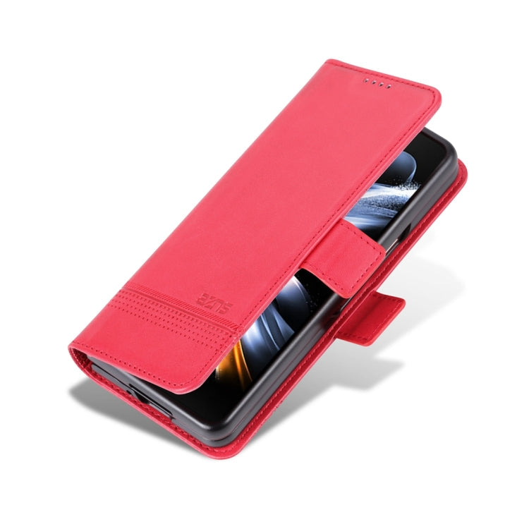 AZNS Magnetic Calf Texture Flip Leather Phone Case, For Samsung Galaxy Z Fold5 5G, For Samsung Galaxy Z Flip5 5G