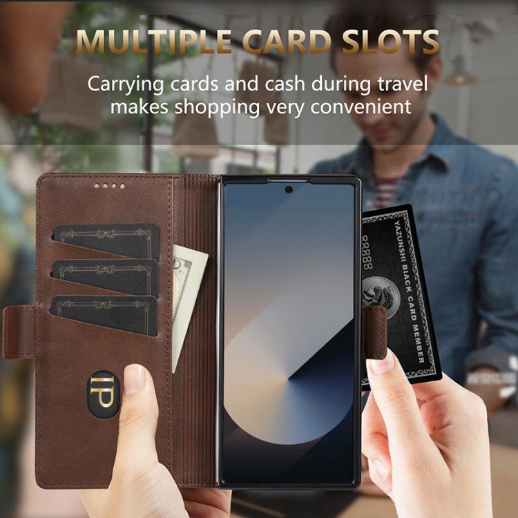 AZNS Magnetic Calf Texture Flip Leather Phone Case, For Samsung Galaxy Z Fold5 5G, For Samsung Galaxy Z Flip5 5G