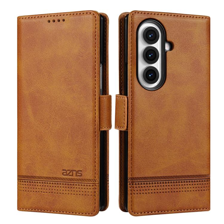AZNS Magnetic Calf Texture Flip Leather Phone Case, For Galaxy Z Fold8 5G, For Galaxy Z Fold8 Ultra 5G, For Galaxy Z Flip8 5G, For Samsung Galaxy Z Flip7 FE / Flip6