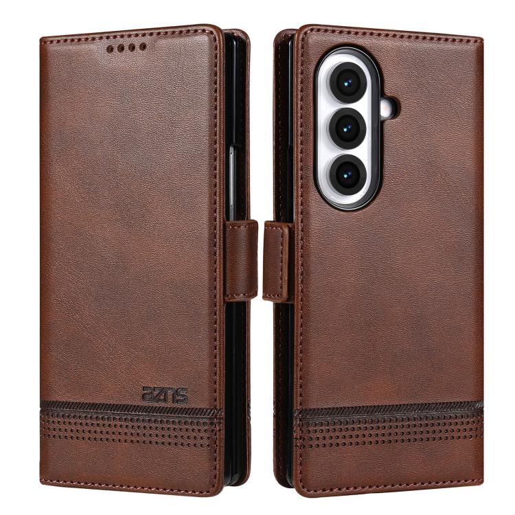 AZNS Magnetic Calf Texture Flip Leather Phone Case, For Galaxy Z Fold8 5G, For Galaxy Z Fold8 Ultra 5G, For Galaxy Z Flip8 5G, For Samsung Galaxy Z Flip7 FE / Flip6