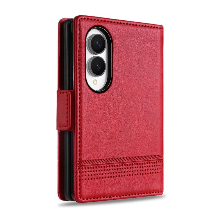 AZNS Magnetic Calf Texture Flip Leather Phone Case, For Galaxy Z Fold8 5G, For Galaxy Z Fold8 Ultra 5G, For Galaxy Z Flip8 5G, For Samsung Galaxy Z Flip7 FE / Flip6