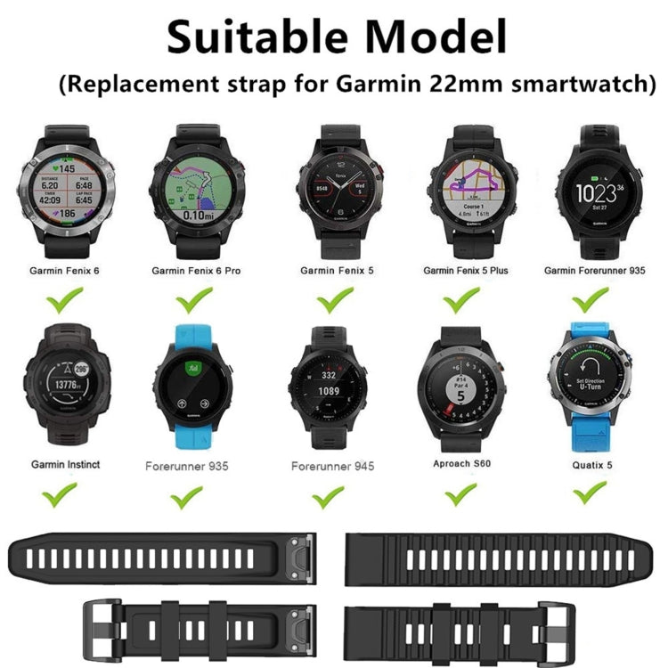 Sports Silicone Watch Band, For Garmin Epix Pro 47mm