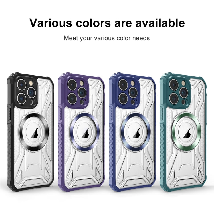 For iPhone 15 CD Texture Magsafe Phone Case(Sapphire)