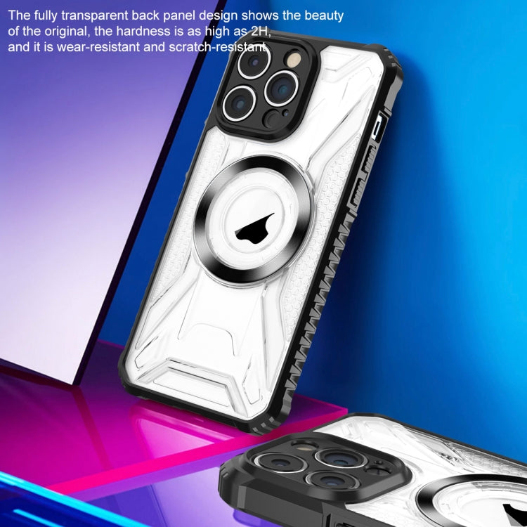For iPhone 15 Pro Max CD Texture Magsafe Phone Case(Dark Purple)