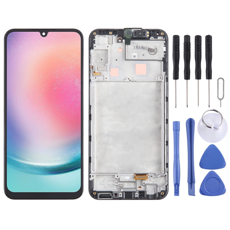 Original LCD Screen Digitizer Full Assembly with Frame, For Samsung Galaxy A25 SM-A256B, For Samsung Galaxy A15 5G SM-A156B, For Samsung Galaxy A35 SM-A356B, For Samsung Galaxy A05 SM-A055F, For Samsung Galaxy A05s SM-A057F                             ...