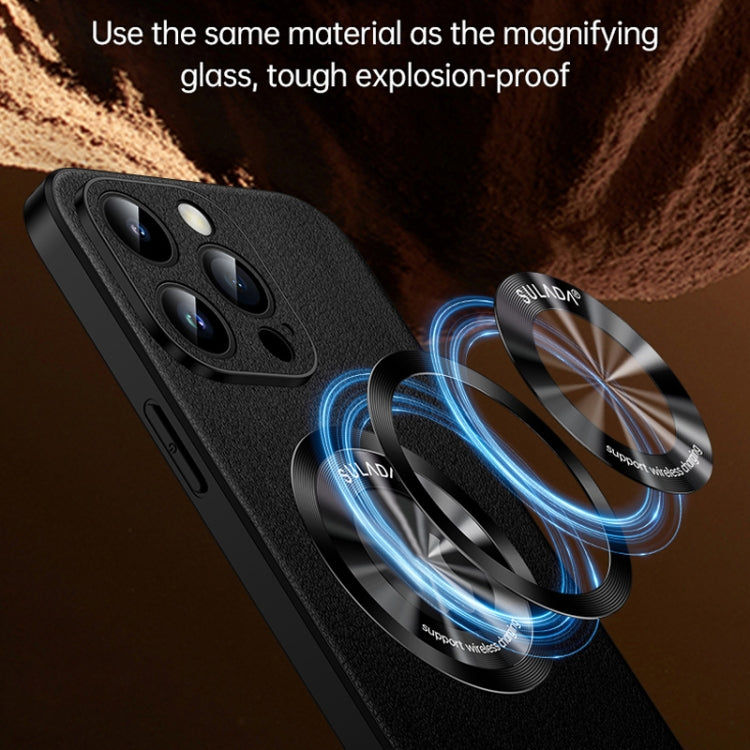 SULADA Microfiber Leather MagSafe Magnetic Phone Case, For iPhone 13 Pro, For iPhone 13, For iPhone 12