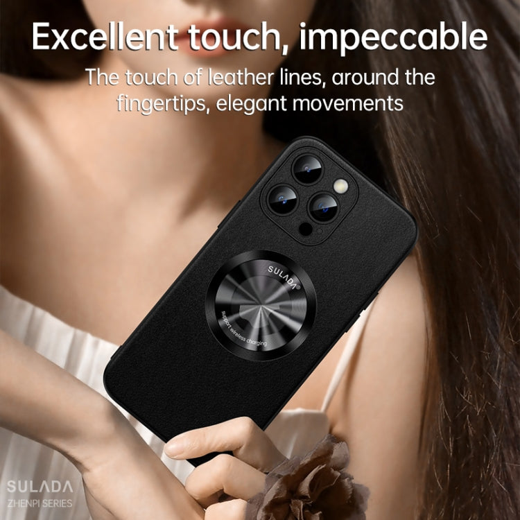 SULADA Microfiber Leather MagSafe Magnetic Phone Case, For iPhone 14 Pro, For iPhone 14 Pro Max, For iPhone 13 Pro Max