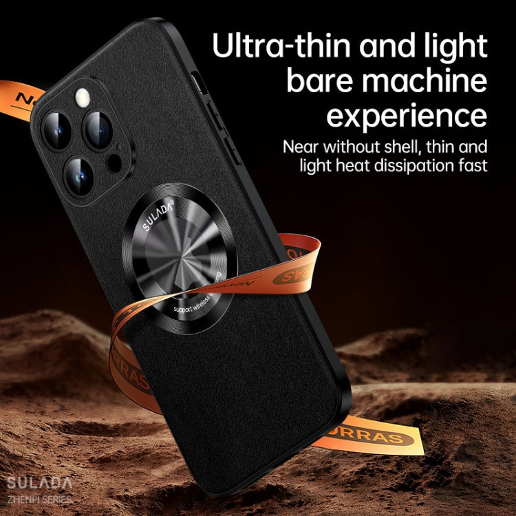 SULADA Microfiber Leather MagSafe Magnetic Phone Case, For iPhone 14 Pro, For iPhone 14 Pro Max, For iPhone 13 Pro Max