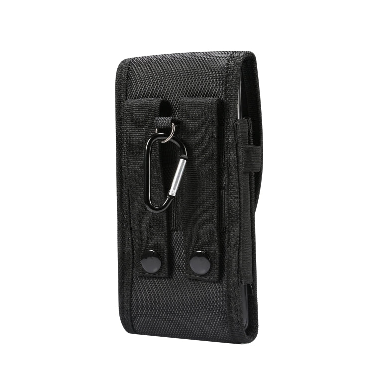 Multifunctional Universal Vertical Nylon Fabric Waist Bag Tactical Belt Bag, For 6.7 inch and Below Phones