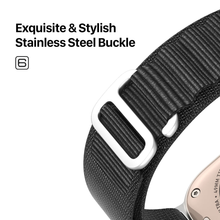 DUX DUCIS GS Series Nylon Loop Watch Band, For Apple Watch Ultra 49mm, For Apple Watch SE 2023 44mm, For Apple Watch SE 2023 40mm, For Apple Watch Ultra 2 49mm, For Apple Watch Series 9 45mm, For Apple Watch SE 2022 40mm