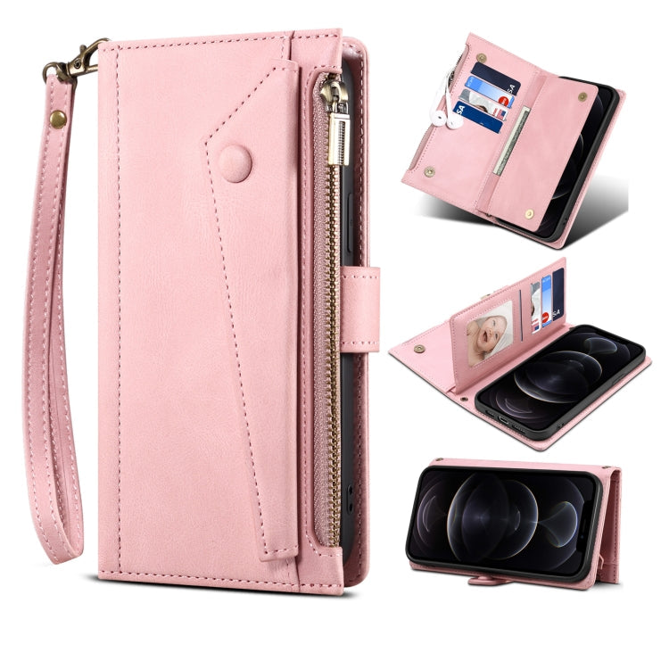 ESEBLE Retro Frosted RFID Flip Leather Phone Case, For iPhone 15 Pro, For iPhone 15 Plus, For iPhone 15