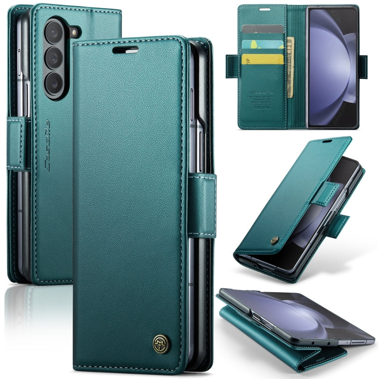CaseMe 023 Butterfly Buckle Litchi Texture RFID Anti-theft Leather Phone Case, For Samsung Galaxy Z Flip6 / Flip7 FE, For Samsung Galaxy Z Fold6 5G, For Samsung Galaxy Z Fold5, For Samsung Galaxy Z Flip5