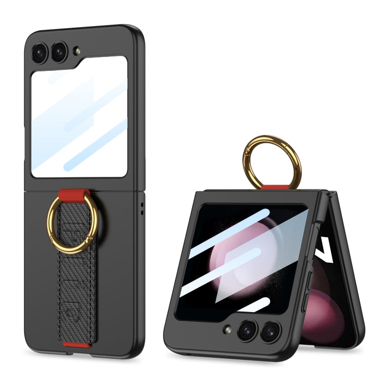 GKK Integrated Ultrathin Shockproof Phone Case with Ring Wrist Strap, For Galaxy Z Flip8 5G, For Samsung Galaxy Z Flip7 5G, For Samsung Galaxy Z Flip6, For Samsung Galaxy Z Flip5, For Samsung Galaxy Z Flip4 5G