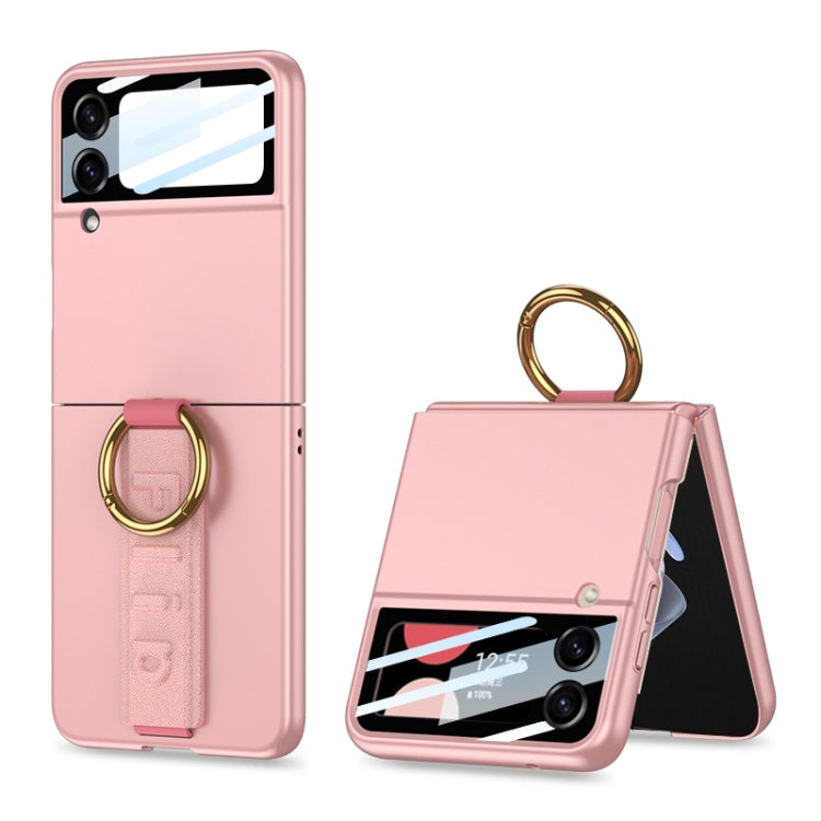 GKK Integrated Ultrathin Shockproof Phone Case with Ring Wrist Strap, For Galaxy Z Flip8 5G, For Samsung Galaxy Z Flip7 5G, For Samsung Galaxy Z Flip6, For Samsung Galaxy Z Flip5, For Samsung Galaxy Z Flip4 5G