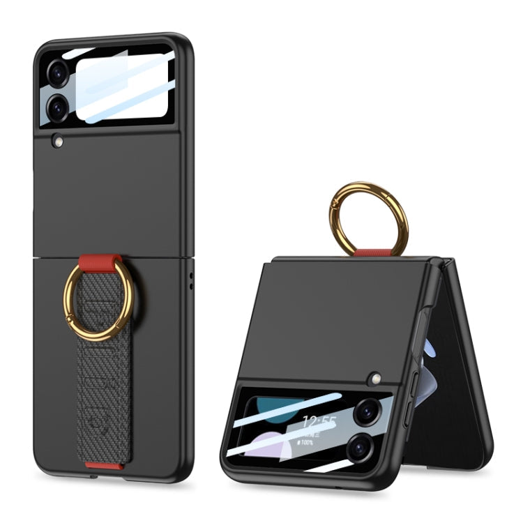 GKK Integrated Ultrathin Shockproof Phone Case with Ring Wrist Strap, For Galaxy Z Flip8 5G, For Samsung Galaxy Z Flip7 5G, For Samsung Galaxy Z Flip6, For Samsung Galaxy Z Flip5, For Samsung Galaxy Z Flip4 5G